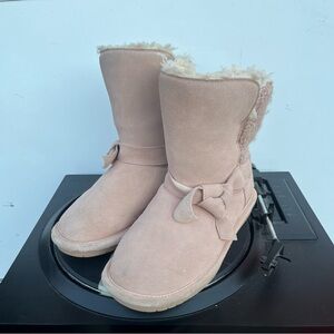 Bear Paw Pink Suede Winter Boots